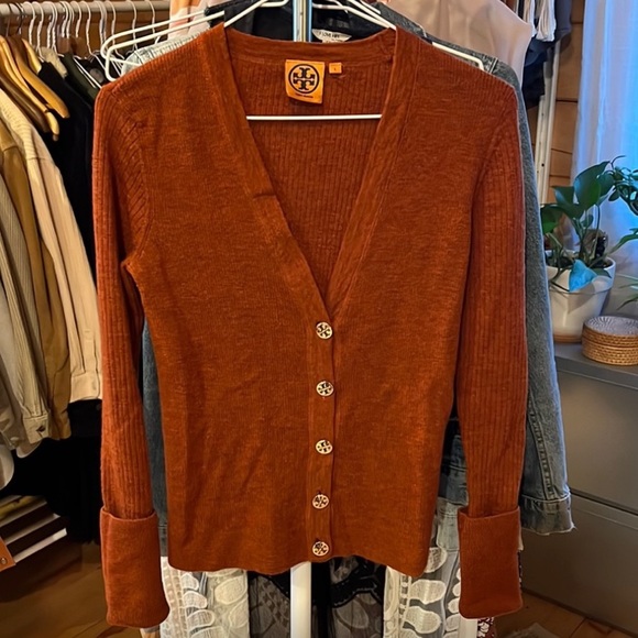Tory Burch Sweaters - Tory Burch Rust Cardigan Sweater